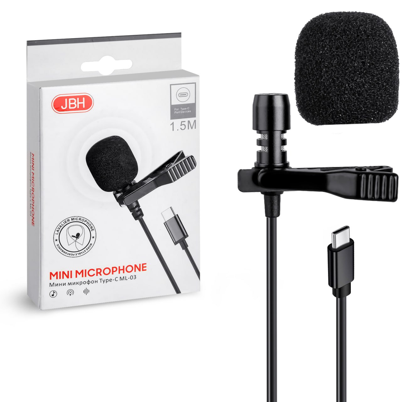 Петличный микрофон JBH ML-03  