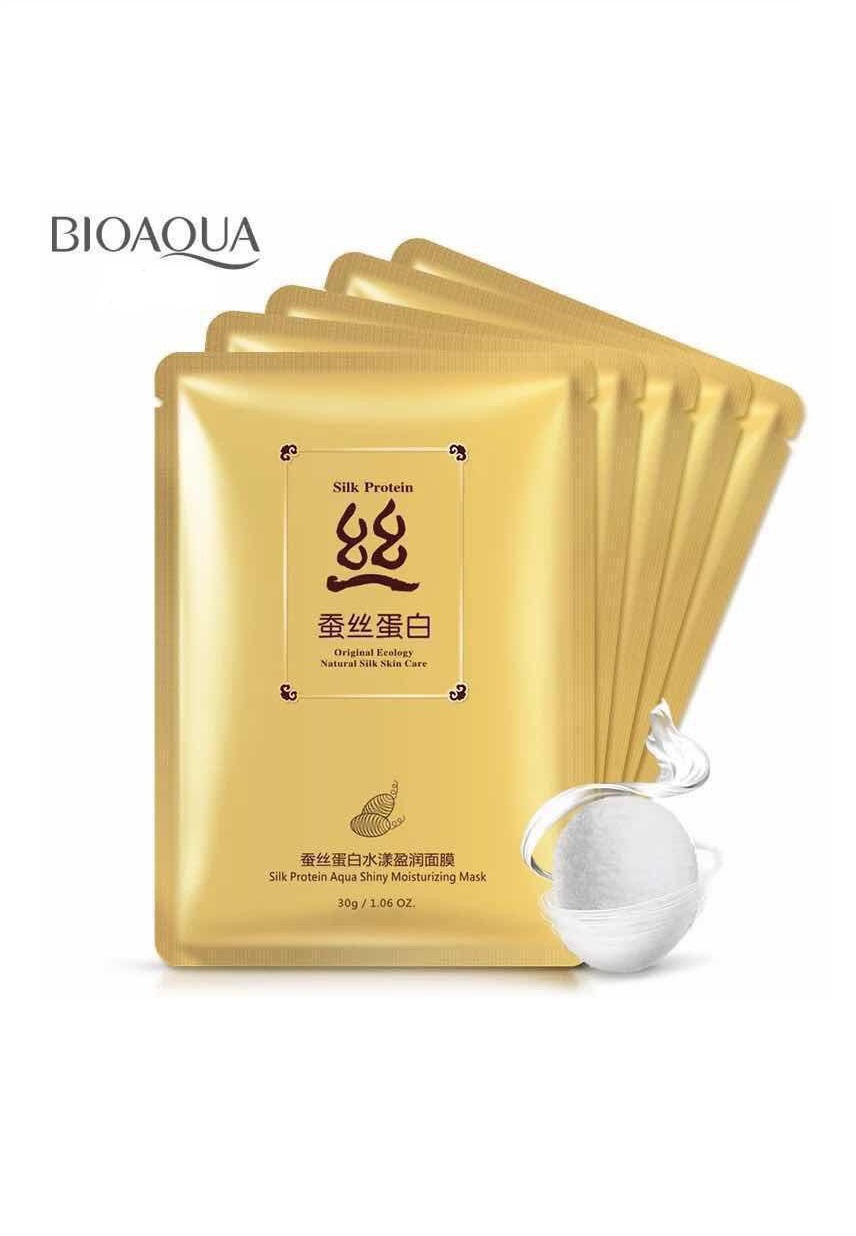 Подтягивающая маска с протеином шелка Bioaqua Silk Protein Mask