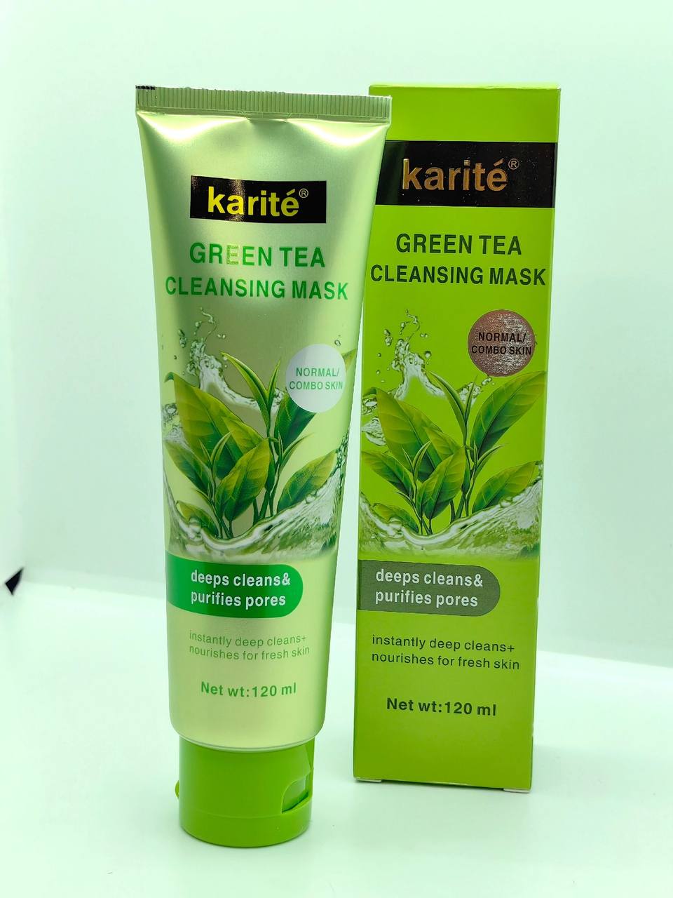 Очищающая маска для лица с зеленым чаем Karite Green Tea Cleansing Mask