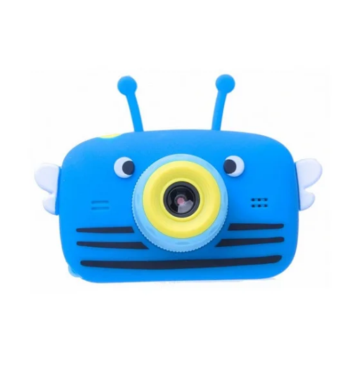 Детская цифровая камера Children's Fun Camera Пчёлка голубая