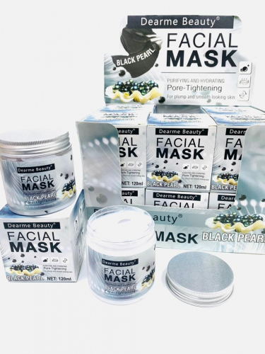 Маска для лица с черным жемчугом Dearme Beauty Facial Mask Black Pearl 120мл