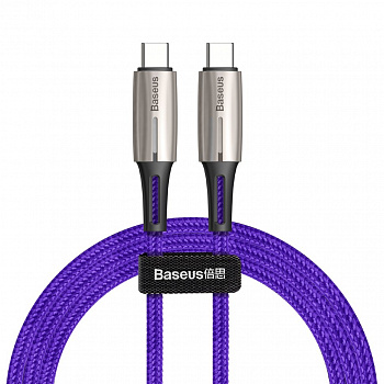 Кабель Baseus CATSD-J05, USB - USB Type-C, 1 м, quick charge 3.0, синий