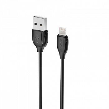 Кабель Borofone BX19, lightning, 1 м, черный