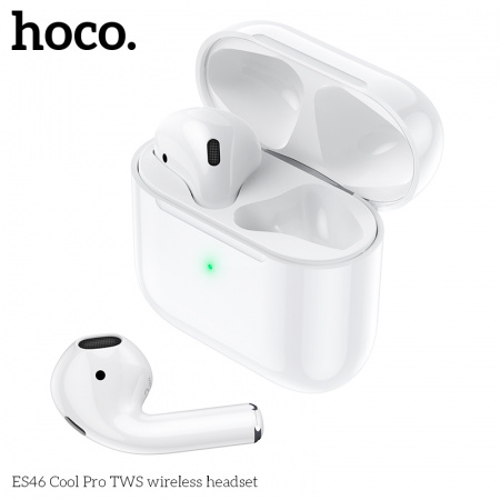 Беспроводные наушники HOCO ES46 Cool Pro, Bluetooth, 200 мАч, Белый