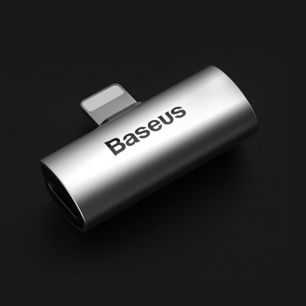 Адаптер Baseus CAL46-S1 для iPhone, для зарядки и прослушивания музыки