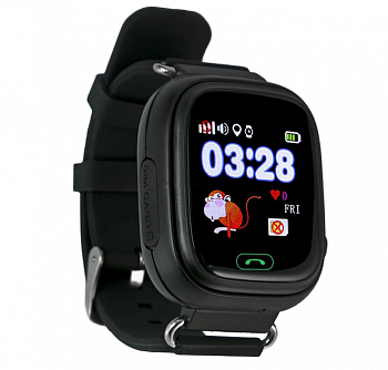 Детские gps часы Smart Baby Watch G72/Q80 wi-fi чёрные