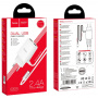 Зарядное устройство HOCO C82A Real, 2.4A, белый, кабель Type-C