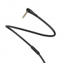 Аудио-кабель HOCO UPA15 AUX, 3.5 AUX - Jack 3,5, 1 м, черный, с микрофоном