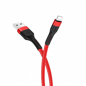 Кабель Hoco X34, lightning, 1 м, красный