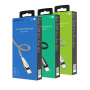Кабель Borofone BU3 BlinkJet, USB - USB Type-C, 1.2 м, серебристый