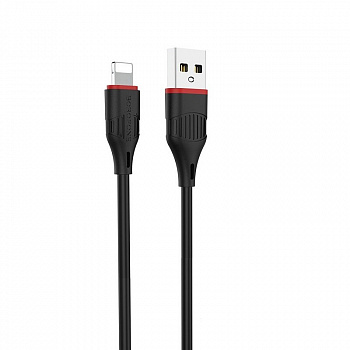 Кабель Borofone BX17, lightning, 1 м, черный