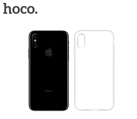 Чехол HOCO TPU Crystal clear Series для iPhone X прозрачный, 0,8 мм
