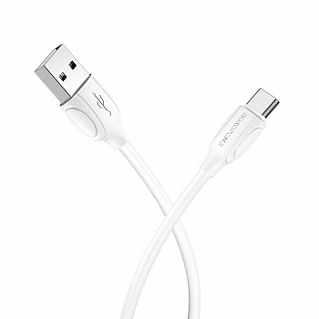 Кабель Borofone BX19 Benefit, USB - USB Type-C, 1 м, белый