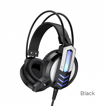 Проводные наушники BOROFONE BO100 Fun gaming, Jack 3.5mm, 2,4м, Черный