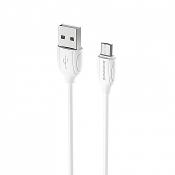 Кабель Borofone BX19 USB - micro USB, 1 м белый