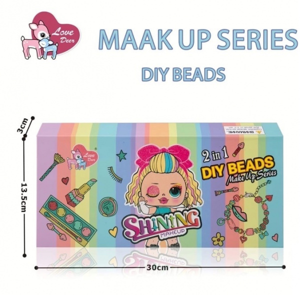 Набор детской косметики Shining Make Up и набор для создания браслетов 2в1 Shining Make Up