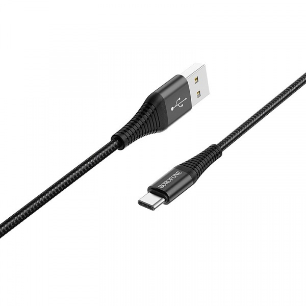 Кабель Borofone BX29 Endurant, USB - USB Type-C, 1 м, черный