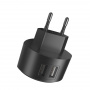 Сетевое зарядное устройство Hoco C67A, 2 USB, 2.4А, черный