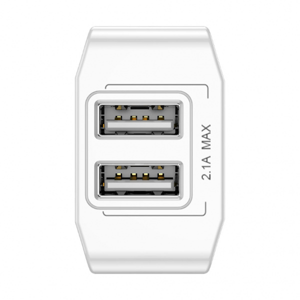 Сетевое зарядное устройство Baseus CCALL-MN02, 2 USB, 2.1А