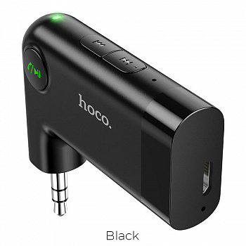 Автомобильный Bluetooth-приемник HOCO E53 Dawn sound, черный