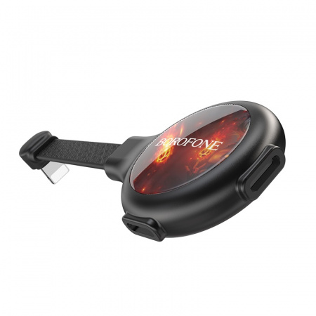 Переходник BOROFONE BV10 Discovery, Lightning - Dual Lightning, 2А, черный