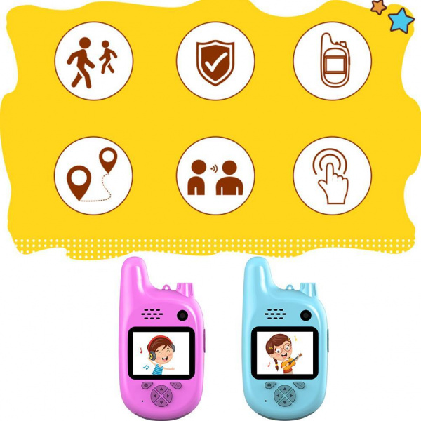 Детский цифровой фотоаппарат UNIHIT Children's Fun Camera Dual розовый