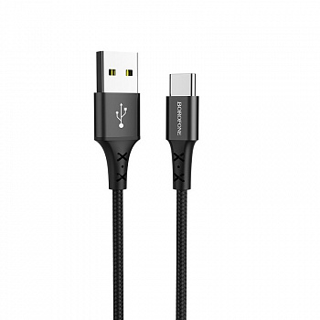 Кабель Borofone BX20, USB - USB Type-C, 1 м, черный