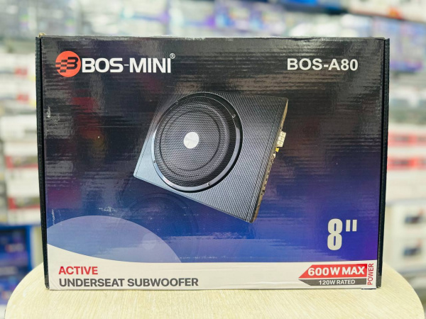 Автомобильный сабвуфер под сиденье BOS-MINI BOS-A80
