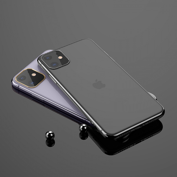 Защитное стекло HOCO A18 на объектив камеры для iPhone 11, золотой