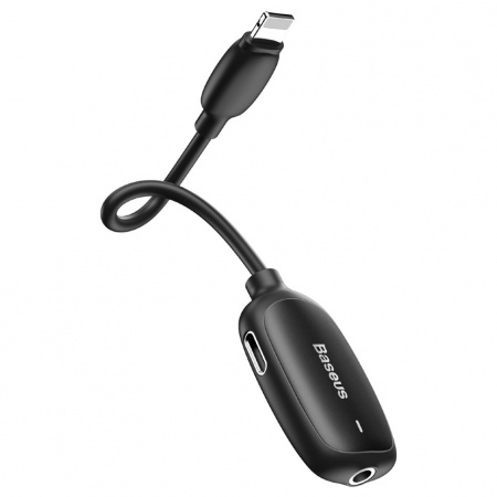Переходник Baseus 3-в-1 L51 CALL51-01, Apple Lightning - mini jack 3.5 mm