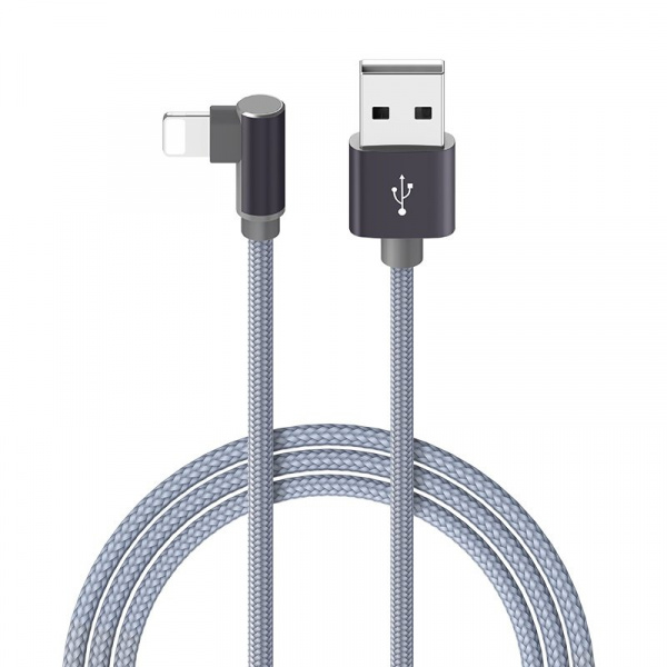 Кабель Borofone BX26 Express, lightning, 1 м, серый