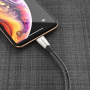 Кабель Borofone BU2, lightning, 1.2 м, черный