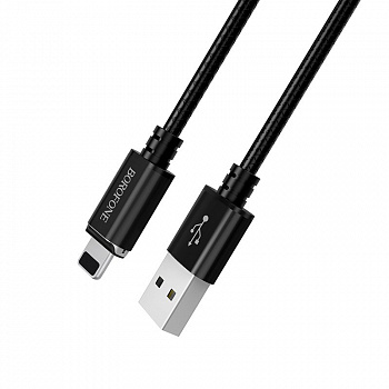 Кабель Borofone BU1, lightning, 1.2 м
