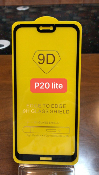 Защитное стекло Full Glue для Huawei P 20 Lite, черный