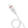 Кабель Borofone BX17, lightning, 1 м, белый