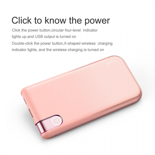 Беспроводная зарядка Baseus Thin PPALL-QY04, 10000 mAh
