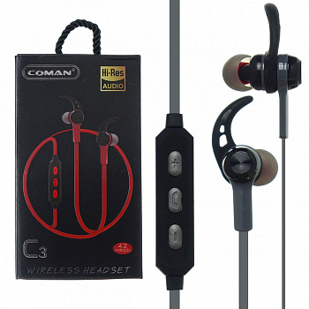 Bluetooth наушники Coman C3 Grey
