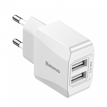 Сетевое зарядное устройство Baseus CCALL-MN02, 2 USB, 2.1А