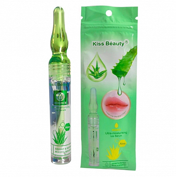 Увлажняющая сыворотка для губ с Алое Вера Kiss Beauty Lip Serum Essence