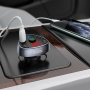 Автомобильное зарядное устройство HOCO E51 Road treasure 2*USB+Type-C, 3.1A, 18 Вт, черный, Bluetooth