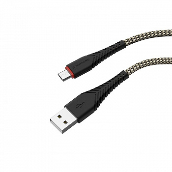 Кабель Borofone BX25 Powerful USB - micro USB, 1 м черный