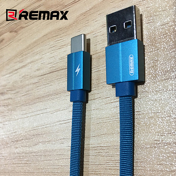 Кабель Remax Kerolla RC-094a, USB - USB Type-C, 1 м, синий