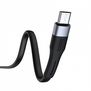 Кабель Hoco X34 USB - micro USB, 1 м черный