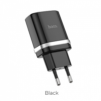 Зарядное устройство HOCO C12Q Smart, 3A, черный, 18W, QC3.0 / QC2.0