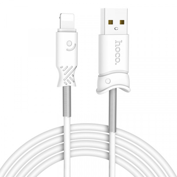Кабель Hoco X24, lightning, 1 м, белый