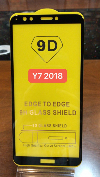 Защитное стекло Full Glue для Huawei Y7 2018, черный