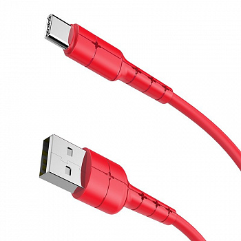 Кабель hoco X30, USB - USB Type-C, 1.2 м, красный