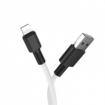 Кабель Hoco X29, lightning, 1 м, белый