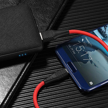 Кабель hoco X32 Excellent, USB - USB Type-C, 1 м, красный
