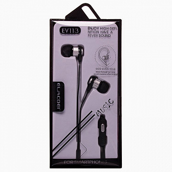 Наушники-вкладыши Elmcoei EV113 Black